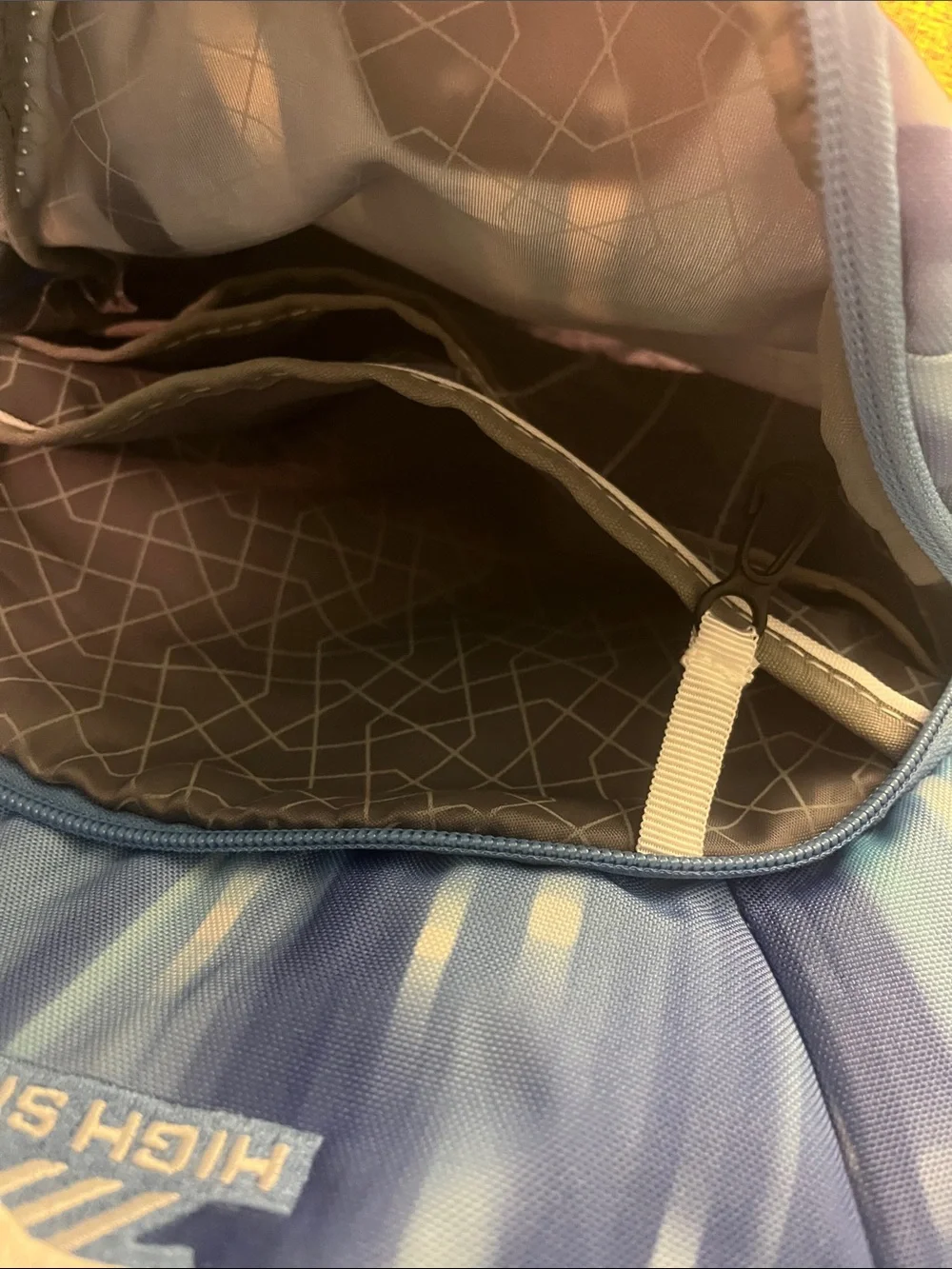 High Sierra Blue Striped Pattern Backpack